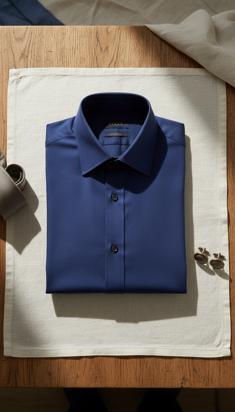 Super Non-Iron Jersey Slim Shirt | Regular Collar